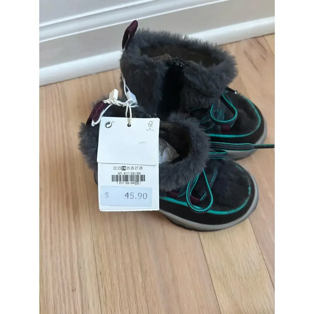 NWT Zara TECHNICAL BOOTS LIMITED EDITION GRAY Toddler Size 8